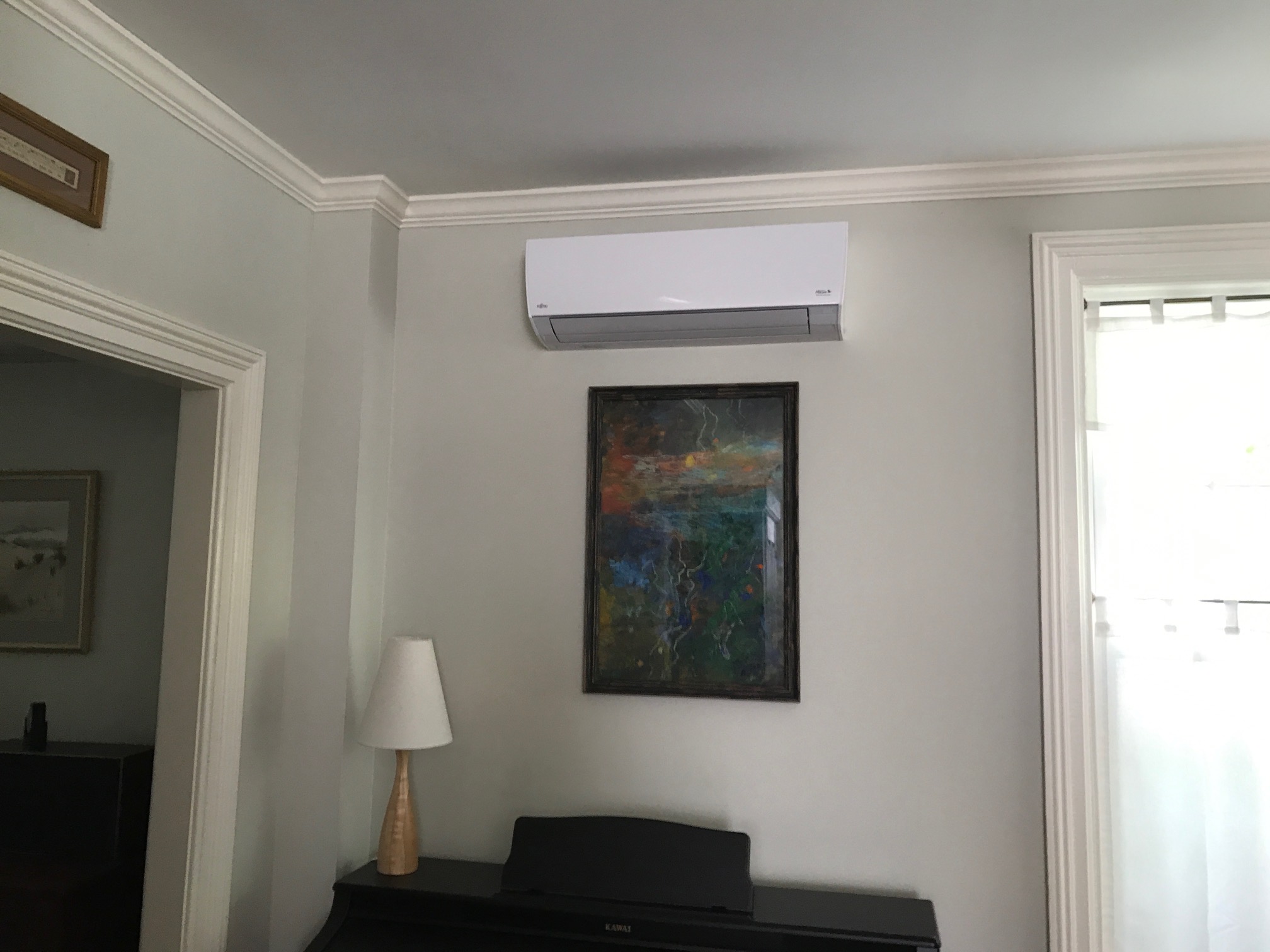 Fujitsu Outdoor High Heat Condenser with Indoor Wall Heads install