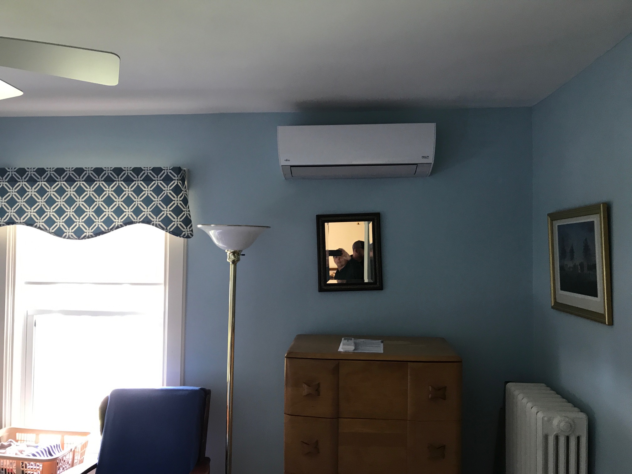 Fujitsu Outdoor High Heat Condenser with Indoor Wall Heads install
